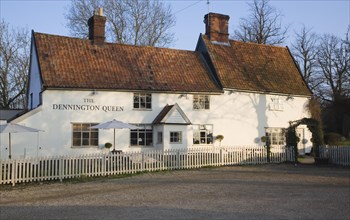 The Dennington Queen pub, Dennington, Suffolk, England, United Kingdom, Europe