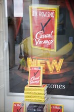 J.K Rowling's 'Casual Vacancy' book on sale in Waterstones bookshop, Bury St Edmunds, Suffolk,