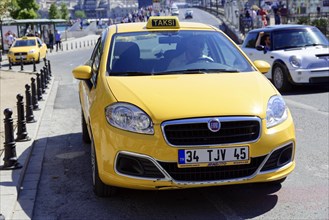 Taxi in Istanbul, Turkey, Asia