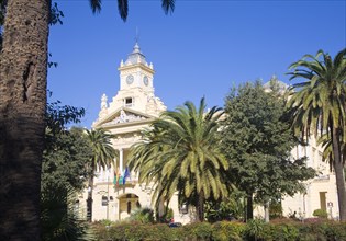 Malaga City Hall building, Malaga, Spain designed by Fernando Guerrero Strachan and Manuel Rivera