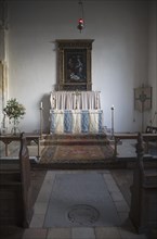 Altar inside the Church of Saint Bartholomew, Orford, Suffolk, England, United Kingdom, Europe