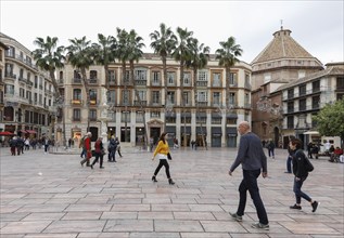 Plaza de la Constitucion in Malaga, 12/02/2019