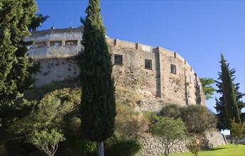Part of the old city defensive walls Cuesta las Imagenes, Ronda, Spain, Europe