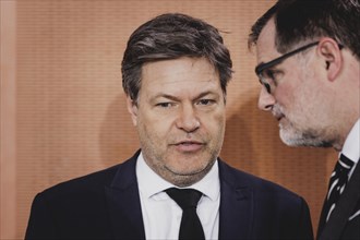 (L-R) Robert Habeck (Alliance 90/The Greens), Federal Minister for Economic Affairs and Climate