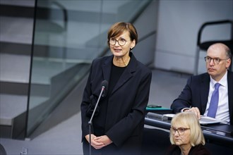 Bettina Stark-Watzinger (FDP), Federal Minister of Education and Research, during a government