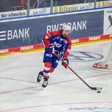 Constantin Braun (90, Nuremberg Ice Tigers) during the away game at Adler Mannheim on match day 48