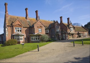 Estate buildings in village of Holkham, Norfolk, England, United Kingdom, Europe
