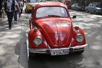 Vw Beetle classic car, Havana, Cuba, Central America
