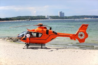 Rescue helicopter, Timmendorfer Strand