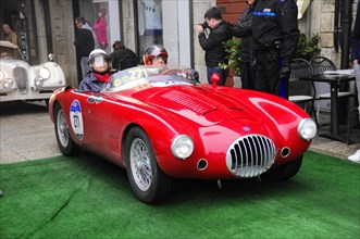 Mille Miglia 2016, time control, checkpoint, SAN MARINO, start no. 271 O.S.C.A. MT 4 1500 2 AD year