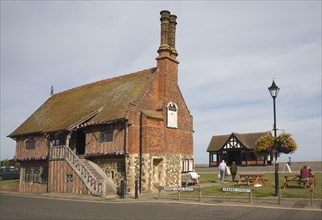 The Moot Hall is an early sixteenth century building originally with small shops on the ground