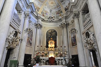 Altar area, pilgrimage church, Renaissance church of San Biagio, architect Antonio da Sangallo,