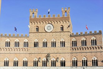 Town Hall Palazzo Pubblico, Palazzo Comunale, Siena, Tuscany, Italy, Europe