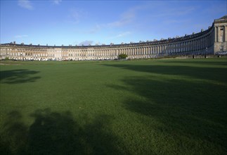 The Royal Crescent, architect John Wood the Younger built between 1767 and 1774, Bath, Somerset,