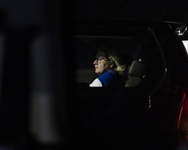Svenja Schulze (SPD), Federal Minister for Economic Cooperation and Development, sits in the car