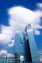 Highlight Towers, the companies Fujitsu and IBM are among the current tenants, Munich, Bavaria,