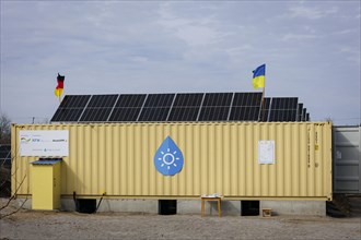 Solar water desalination plant. Mykolaiv oblast, 25.02.2024. Photographed on behalf of the Federal