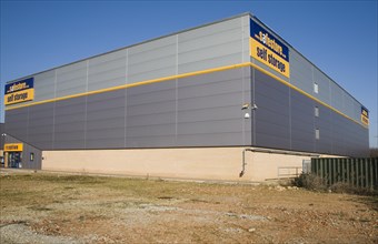 Safestore self storage depot building, Whitehouse, Ipswich, Suffolk, England, United Kingdom,