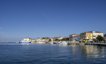 Boats in the harbour of Porec, Istria, Croatia, Europe