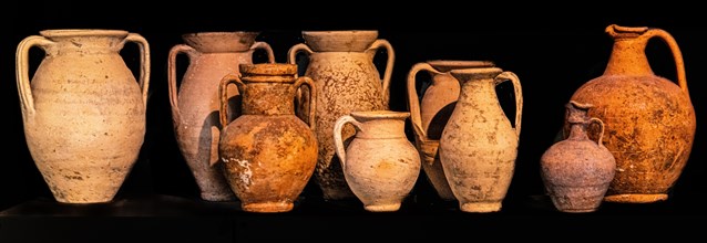 Kitchen mugs, National Archaeological Museum, Villa Cassis Faraone, UNESCO World Heritage Site,