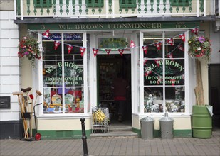 Traditional ironmongers shop, Pershore, Worcestershire, England, United Kingdom, Europe