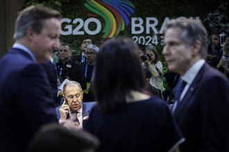 Sergey Lavrov, Foreign Minister of Russia, pictured at the G20 Foreign Ministers' Meeting in Rio de