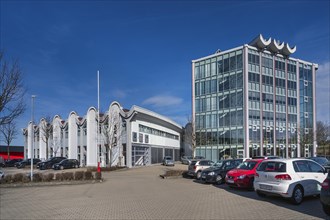 Uniquely designed facades, Abt Sportsline GmbH, Kempten, Bavaria, Allgaeu, Germany, Europe