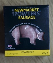 Suffolk, UK. 3 November 2012 Newmarket Sausages given special status to become the 50th British