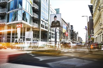 Long exposure Checkpoint Charlie, Berlin, 04.05.2018