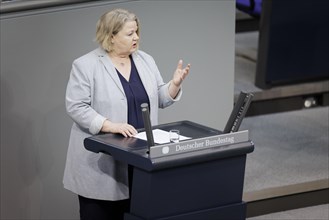 Ariane Faescher, Member of the German Bundestag (SPD), during a speech Berlin, 23 February 2024