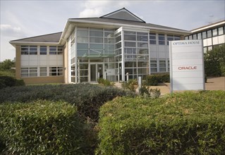 Oracle in Optima House modern high-tech businesses located in Cambridge Science park, Cambridge,