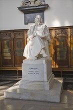Statue of Tennyson, Trinity College chapel, University of Cambridge, England, United Kingdom,