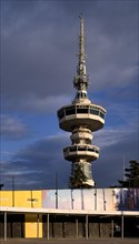 OTE Tower, TV tower with Skyline Cafe, viewing platform, evening light, Thessaloniki, Macedonia,