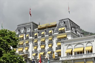 The Grand Hotel Suisse, Montreux, Canton of Vaud, Lake Geneva, Switzerland, Europe