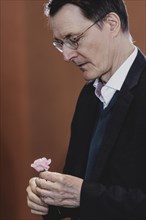 Karl Lauterbach (SPD), Federal Minister of Health, pictured during the weekly cabinet meeting in