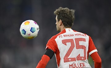 Thomas Mueller FC Bayern Muenchen FCB (25) Action on the ball Allianz Arena, Munich, Bavaria,