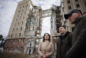 Annalena Baerbock (Alliance 90/The Greens), Federal Foreign Minister, visits the former seat of the