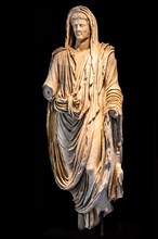 Statue of Emperor Augustus, 1st century, National Archaeological Museum, Villa Cassis Faraone,