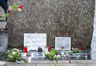 Vigil on 18 February 2024 for the deceased Alexei Navalny, Roncalliplatz, Cologne, North