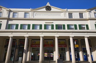 Built as the Corn Exchange in 1820 then became the Essex and Suffolk Fire Office building,