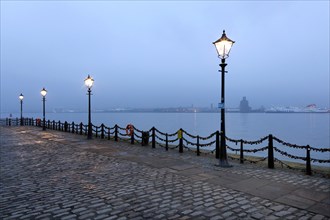Morning atmosphere at the harbour in Liverpool near the Royal Albert Dock, 01.03.2019