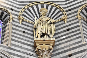 Detail, Siena Cathedral, Cattedrale di Santa Maria Assunta, UNESCO World Heritage Site, Siena,