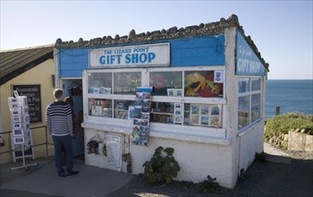 The Lizard Point gift shop, the most southerly gift shop in Britain, Cornwall, England, United
