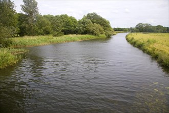 River Waveney at Geldeston Lock, Suffolk Norfolk border, England, United Kingdom, Europe