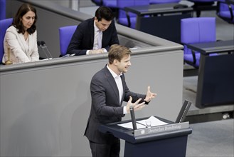 Robin Mesarosch, Member of the German Bundestag (SPD), during a speech Berlin, 23 February 2024