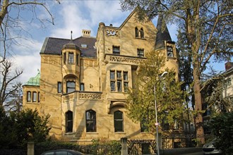 Art Nouveau villa, Humboldtstrasse, city centre, Wiesbaden, Taunus, Hesse, Germany, Europe