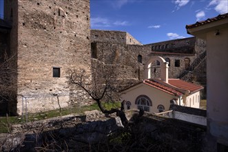 Defence defence tower, chapel, acropolis, Heptapyrgion, fortress, citadel, Thessaloniki, Macedonia,