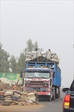 Transport on a lorry, Jos, 06.02.2024