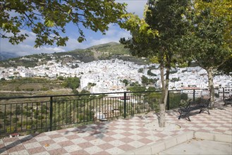 Whitewashed Andalucian mountain village of Competa, Malaga province, Spain, Europe