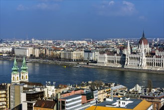 The Danube and the Parliament, politics, city view, travel, city trip, tourism, overview, Eastern